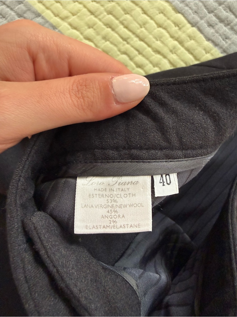 Loro Piana Black Straight-Leg Virgin Wool Trousers - Picture 5 of 8